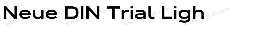 Neue DIN Trial Ligh字体转换